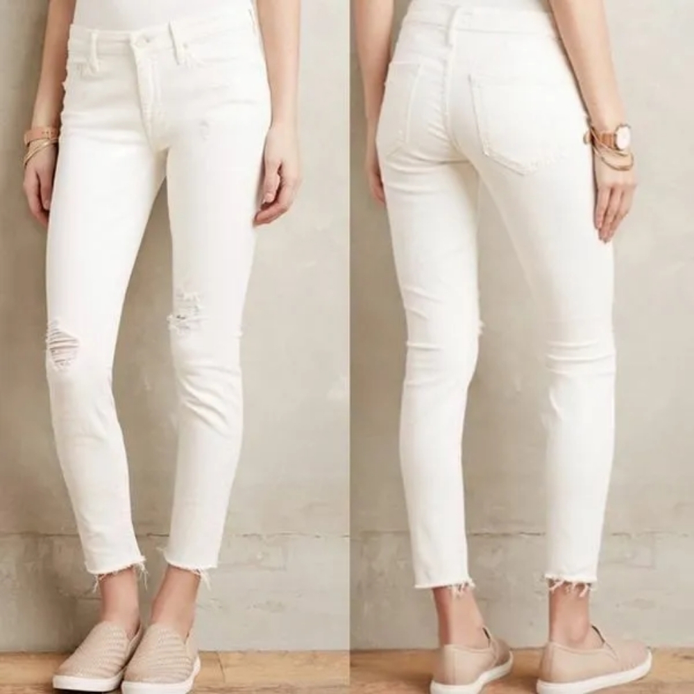 Mother Looker ankle fray jeans size 26